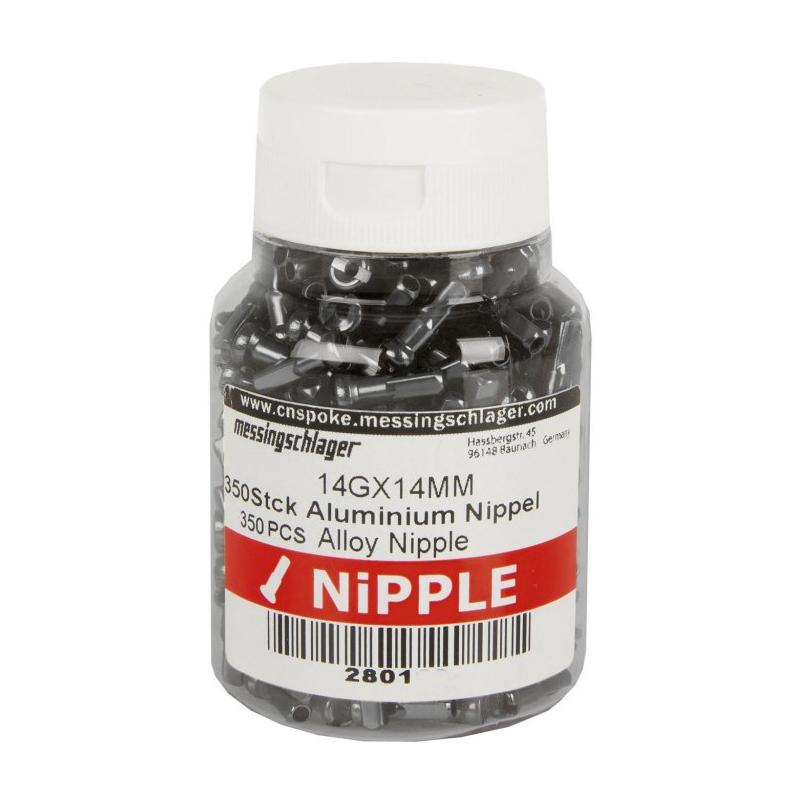 nipl CnSpoke Al 2x14mm anodizovaný  černý