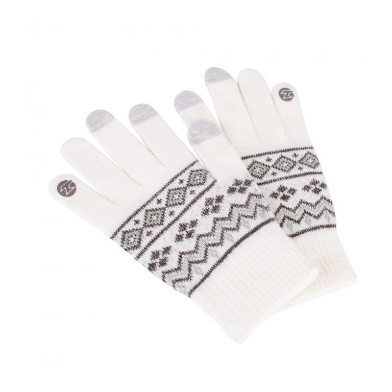 rukavice dámské Tempish Touchscreen zimní bílé